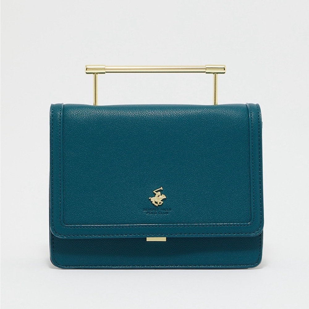 Beverly Hills Polo Club Classic Teal Handbag